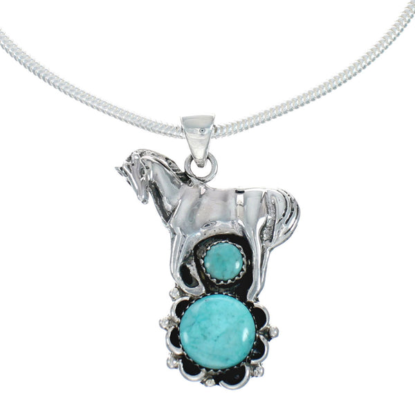 Navajo Italian Sterling Silver Chain Necklace And Pendant Set X11362